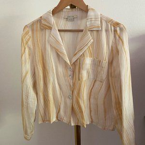 Paloma Wool Crop Button Down Shirt